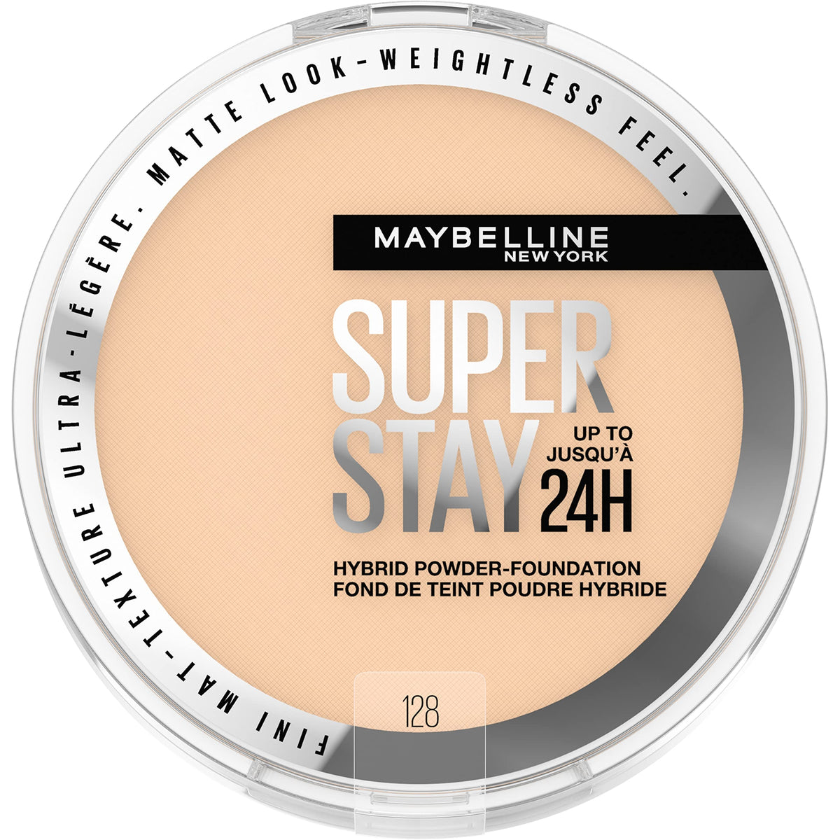 MAYBELLINE Super Stay Hybrid Powder Foundation 128 front view