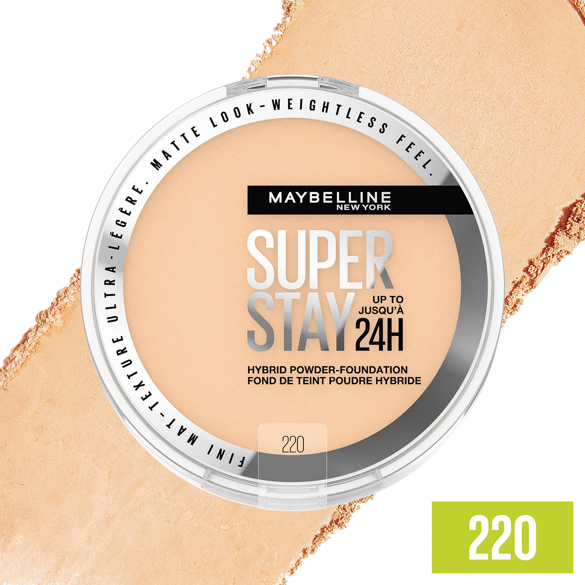 MAYBELLINE Super Stay Hybrid Powder Foundation 220 packaging