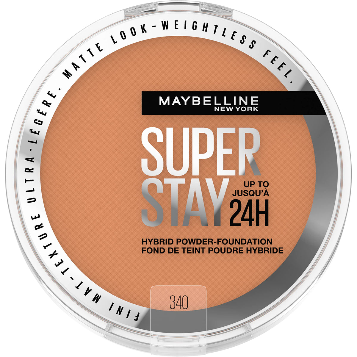 MAYBELLINE Super Stay Hybrid Powder Foundation 340 front view