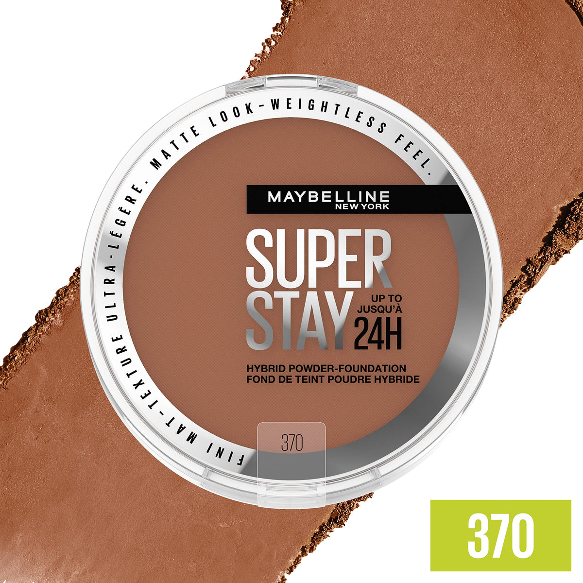 MAYBELLINE Super Stay Hybrid Powder Foundation 370 with applicator