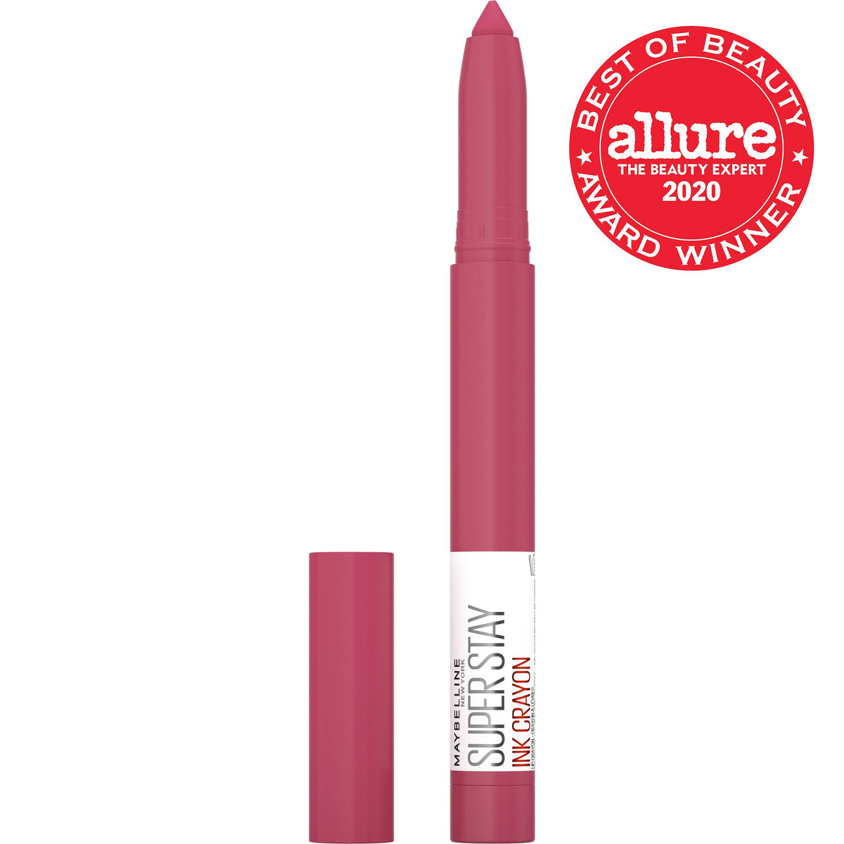 MAYBELLINE Super Stay Ink Crayon applied on lips