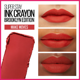 MAYBELLINE Super Stay Ink Crayon Lipstick Red Nude tip close-up