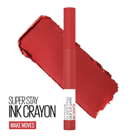 MAYBELLINE Super Stay Ink Crayon Lipstick Red Nude with built-in sharpener