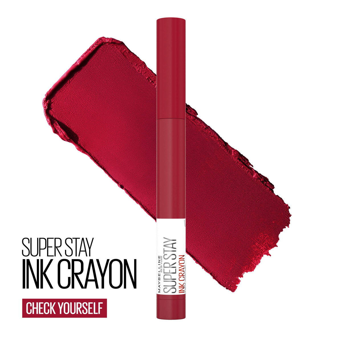 MAYBELLINE Super Stay Ink Crayon Matte Lipstick swatch on skin