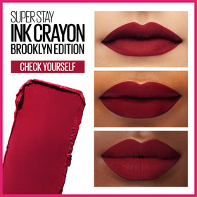 MAYBELLINE Super Stay Ink Crayon Matte Lipstick with built-in sharpener