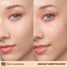 MAYBELLINE Super Stay Lumi-Matte Foundation 110 swatch on skin