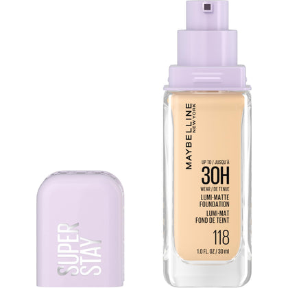 MAYBELLINE Super Stay Lumi-Matte Foundation 125 front view