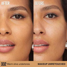 MAYBELLINE Super Stay Lumi-Matte Foundation application with sponge