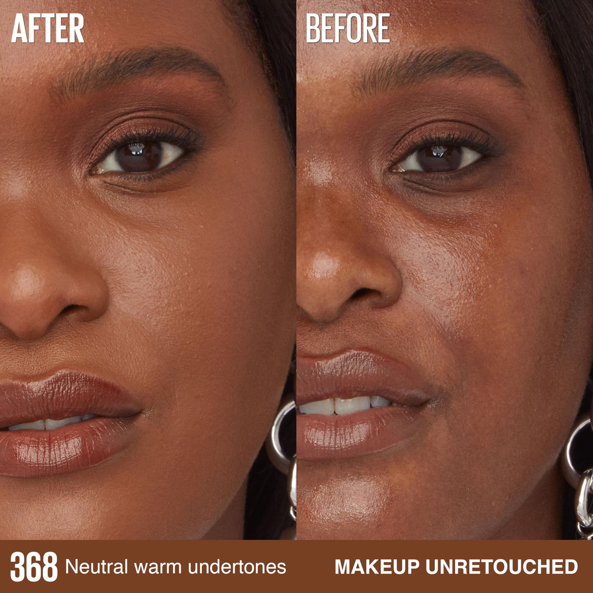 MAYBELLINE Super Stay Lumi-Matte Foundation with makeup tools