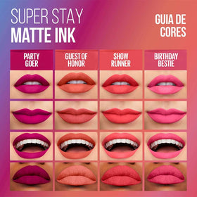 MAYBELLINE Super Stay Matte Ink Liquid Lipstick being applied on lips