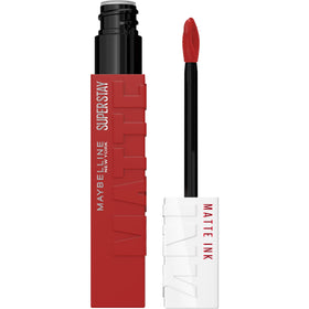 MAYBELLINE Super Stay Matte Ink Liquid Lipstick Hustler red brown front view