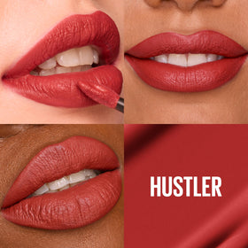MAYBELLINE Super Stay Matte Ink Liquid Lipstick Hustler red brown with applicator