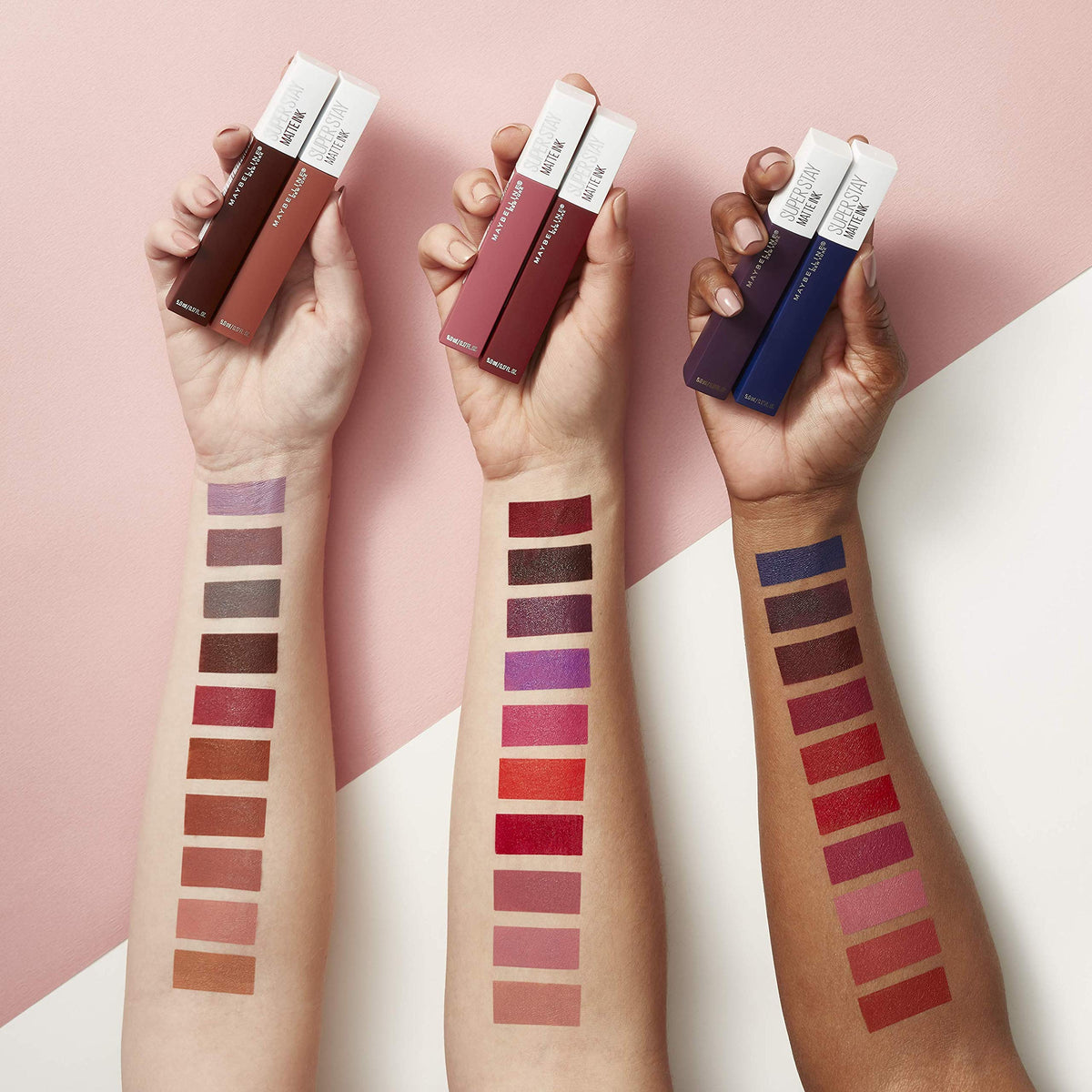 MAYBELLINE Super Stay Matte Ink Liquid Lipstick in Loyalist on a vanity