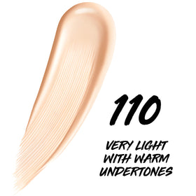 MAYBELLINE Super Stay Skin Tint Foundation 110 texture on skin