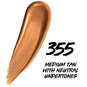 MAYBELLINE Super Stay Skin Tint Foundation 335 on a makeup table