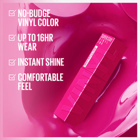 MAYBELLINE Super Stay Vinyl Ink Lipcolor applicator tip close-up