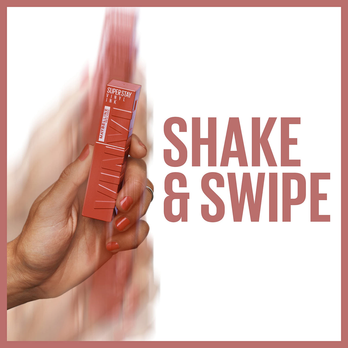 MAYBELLINE Super Stay Vinyl Ink Liquid Lipcolor application on lips