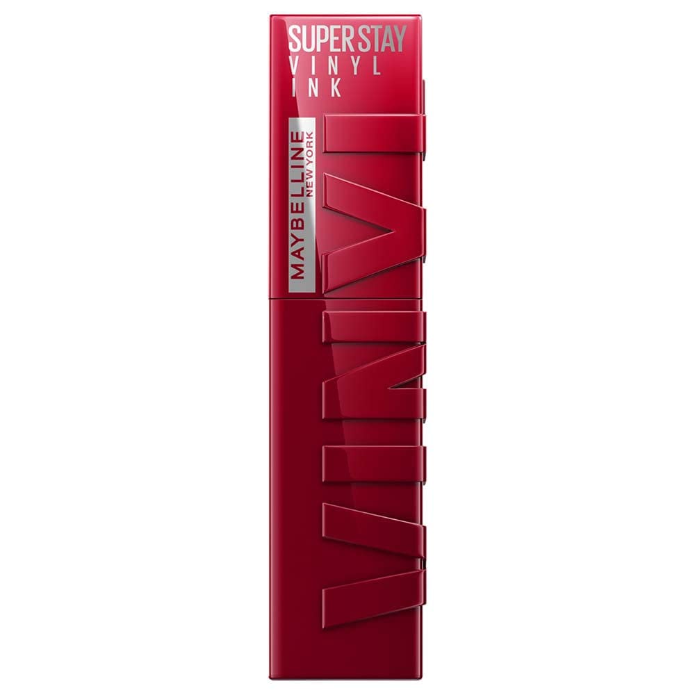 MAYBELLINE Super Stay Vinyl Ink Liquid Lipcolor Deep Wine Red front view