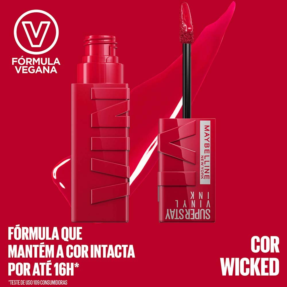 MAYBELLINE Super Stay Vinyl Ink Liquid Lipcolor in use on model