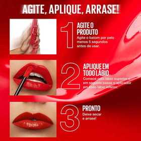 MAYBELLINE Super Stay Vinyl Ink Liquid Lipcolor on model's lips