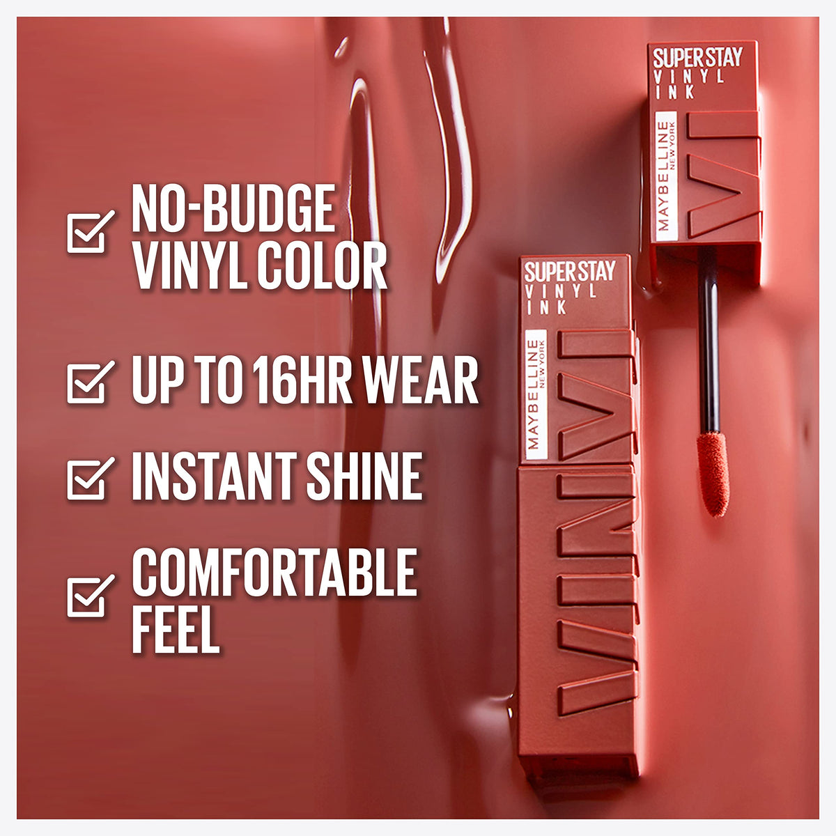 MAYBELLINE Super Stay Vinyl Ink Liquid Lipcolor with applicator