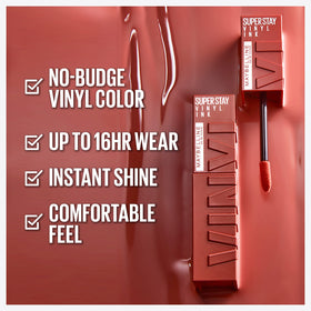MAYBELLINE Super Stay Vinyl Ink Liquid Lipcolor with applicator