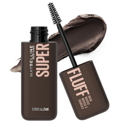 MAYBELLINE Superfluff Brow Mousse Black Brown front view
