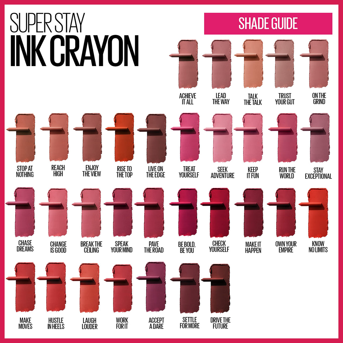 MAYBELLINE SuperStay Ink Crayon Matte Lipstick in use on model