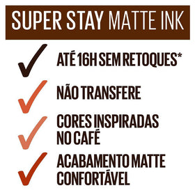 MAYBELLINE SuperStay Matte Ink Liquid Lipstick Coffee Edition packaging