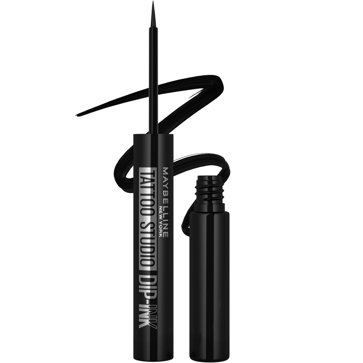 MAYBELLINE Tattoo Studio Dip-Ink Liquid Eyeliner Black Track front view