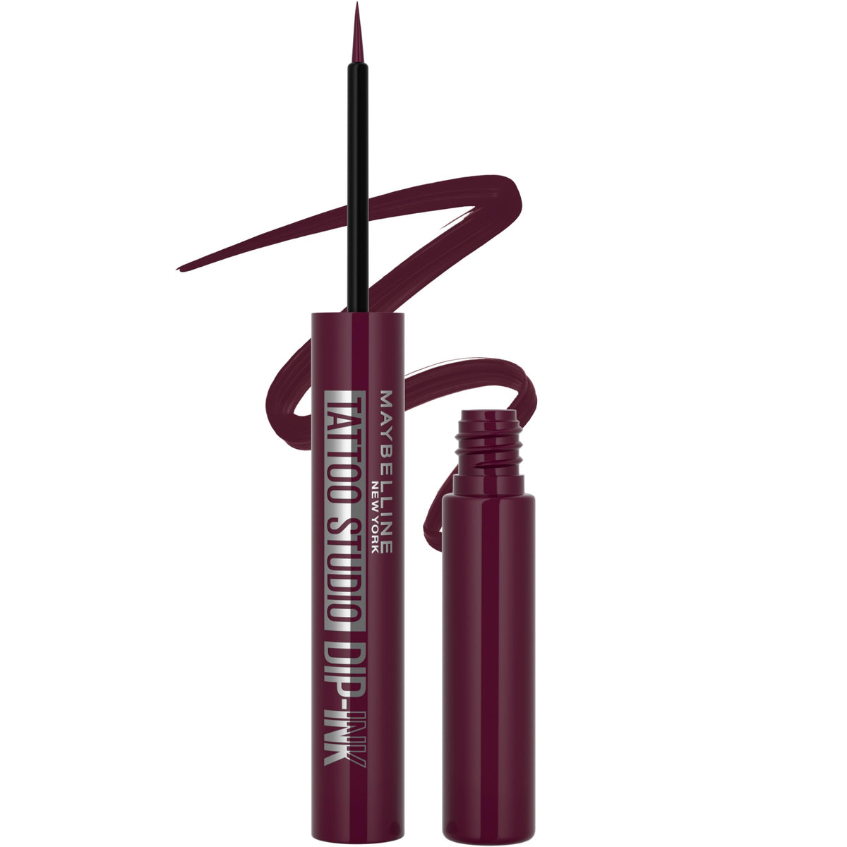 MAYBELLINE Tattoo Studio Dip-Ink Liquid Eyeliner Burgundy front view