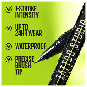 MAYBELLINE Tattoo Studio Ink Pen Liquid Eyeliner brush tip close-up