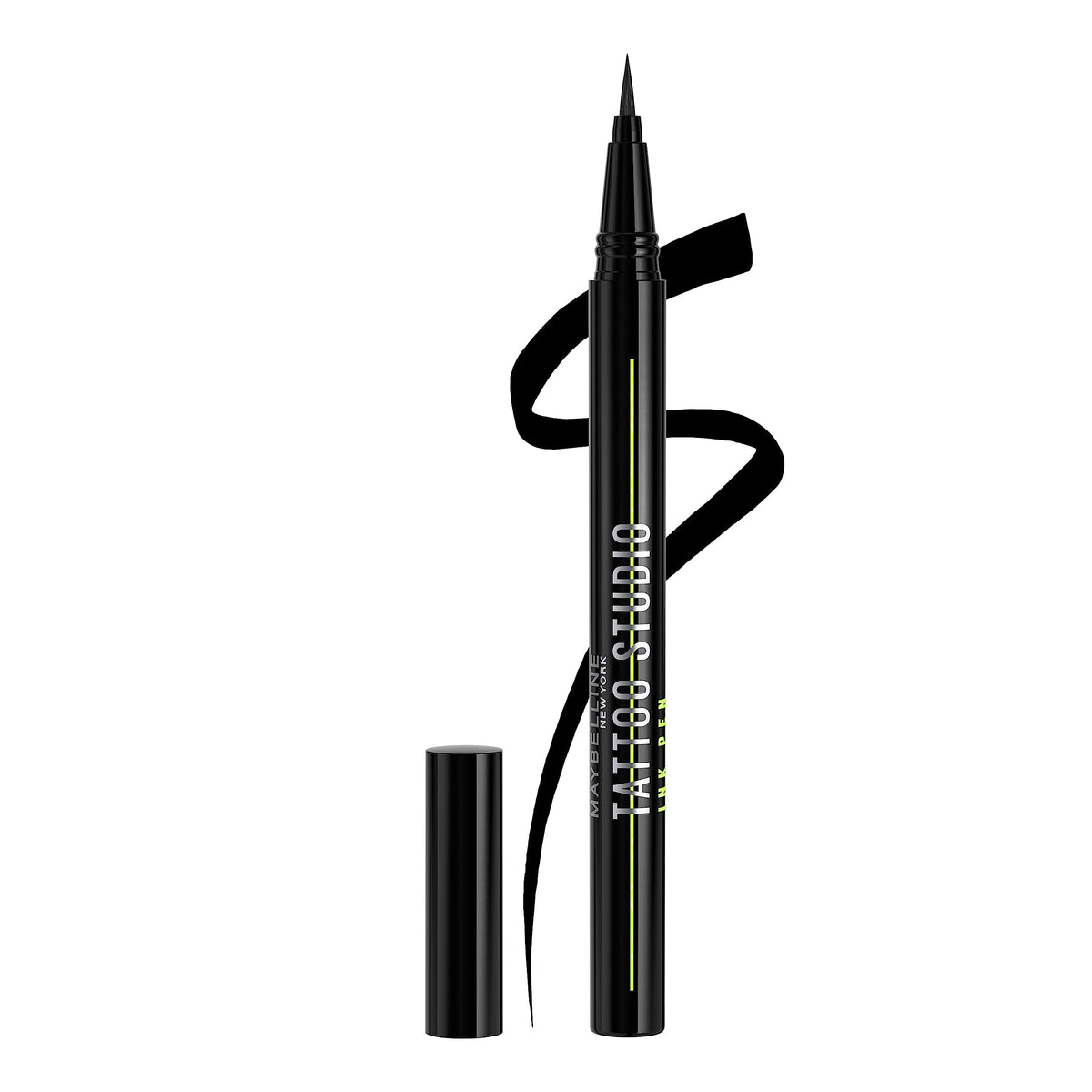 MAYBELLINE Tattoo Studio Ink Pen Liquid Eyeliner in Matte Black front view