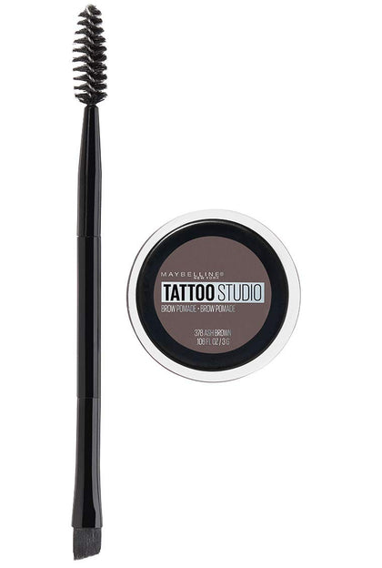 MAYBELLINE TattooStudio Brow Pomade Ash Brown front view