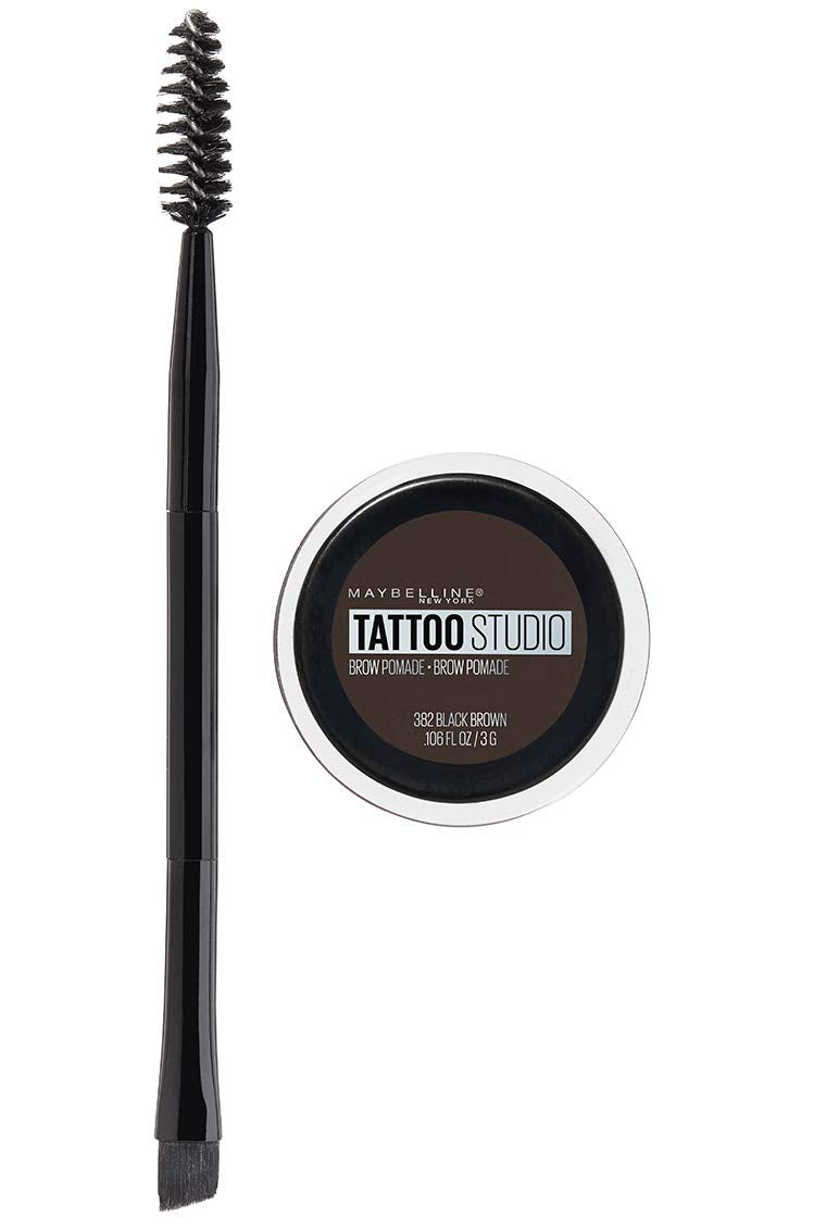 MAYBELLINE TattooStudio Brow Pomade Black Brown front view