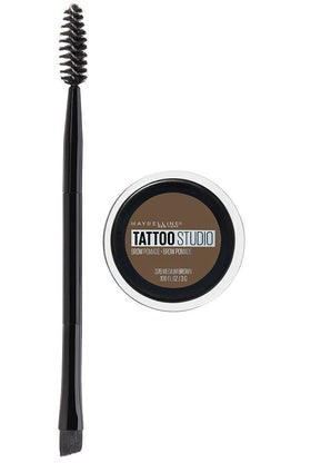 MAYBELLINE TattooStudio Brow Pomade Medium Brown front view