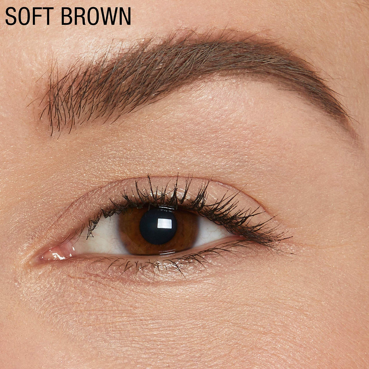 MAYBELLINE TattooStudio Brow Pomade Soft Brown on model