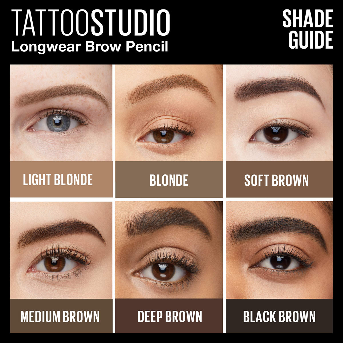 MAYBELLINE TattooStudio Eyebrow Pencil side view