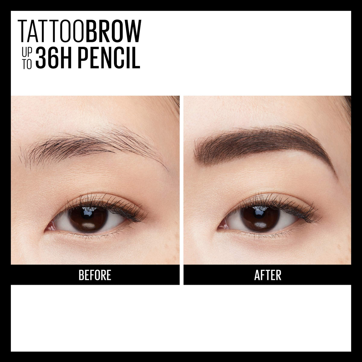 MAYBELLINE TattooStudio Eyebrow Pencil with other makeup products
