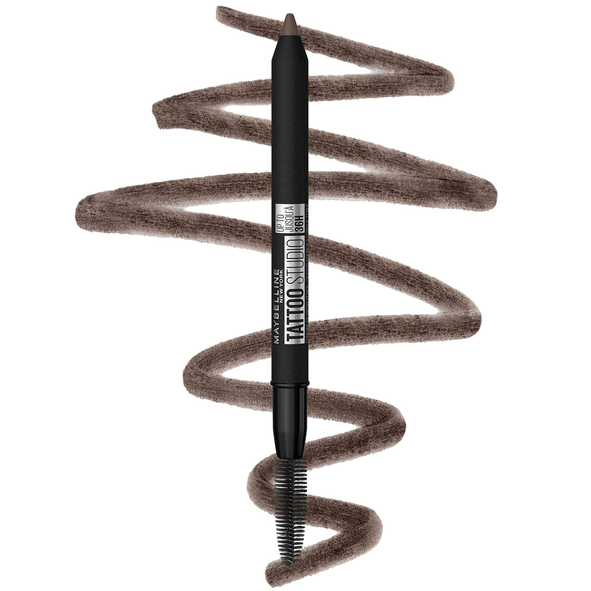 MAYBELLINE TattooStudio Waterproof Eyebrow Pencil Deep Brown front view