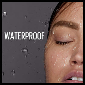 MAYBELLINE TattooStudio Waterproof Eyebrow Pencil Medium Brown in hand
