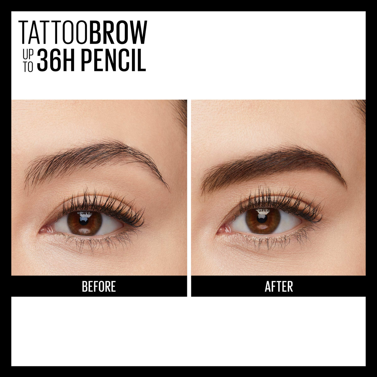 MAYBELLINE TattooStudio Waterproof Eyebrow Pencil Medium Brown swatch