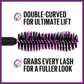 MAYBELLINE The Falsies Lash Lift mascara applied on lashes