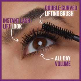 MAYBELLINE The Falsies Lash Lift mascara in hand