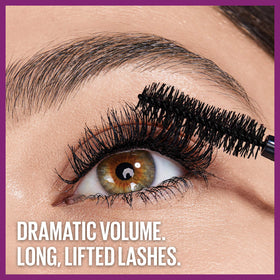 MAYBELLINE The Falsies Lash Lift Mascara on model's eyelashes