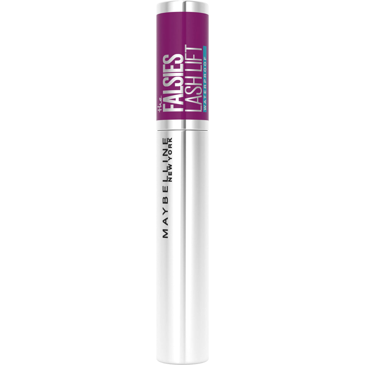 MAYBELLINE The Falsies Lash Lift Waterproof Mascara Very Black on model's eyelashes