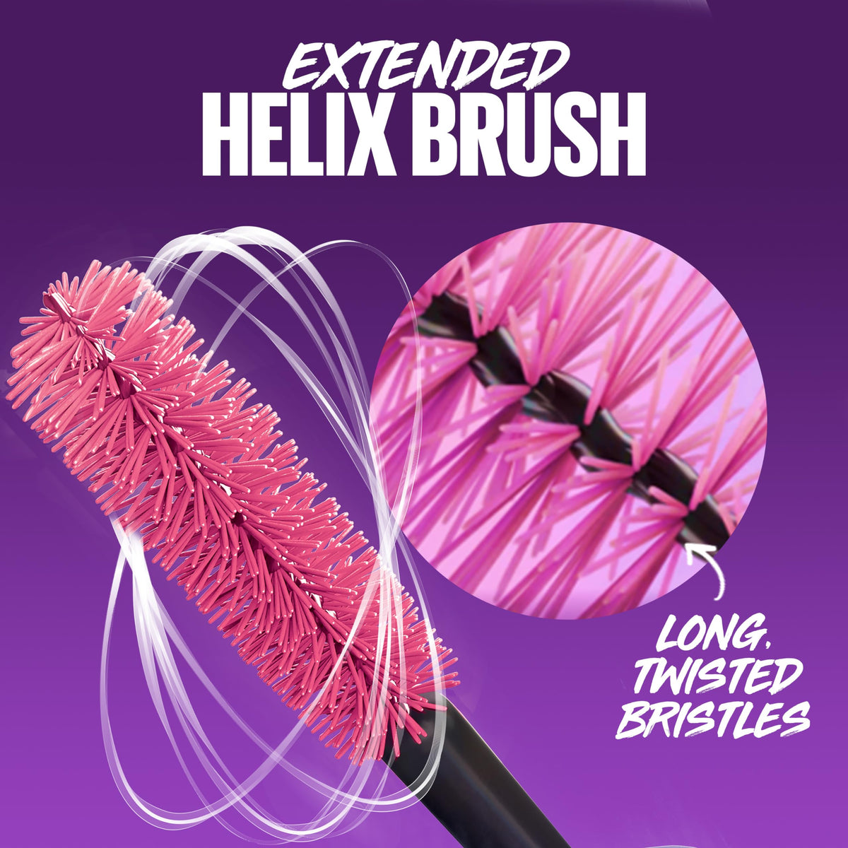 MAYBELLINE The Falsies Surreal Extensions Mascara brush close-up