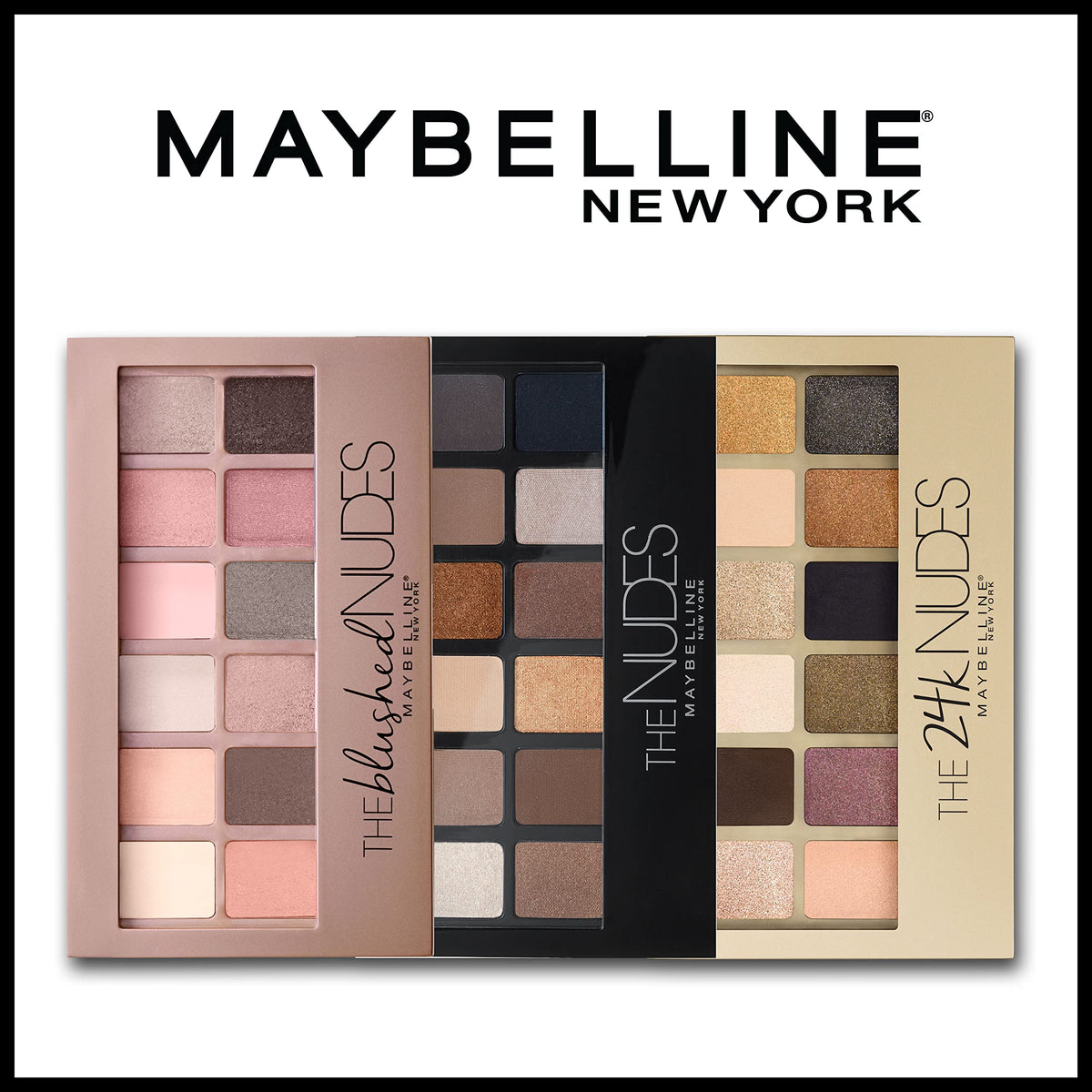 MAYBELLINE The Nudes Eyeshadow Palette packaging details