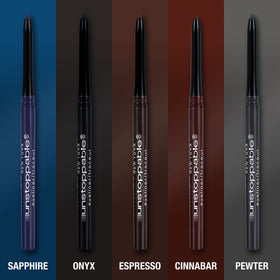 MAYBELLINE Unstoppable Waterproof Eyeliner Pencil, dual pack display