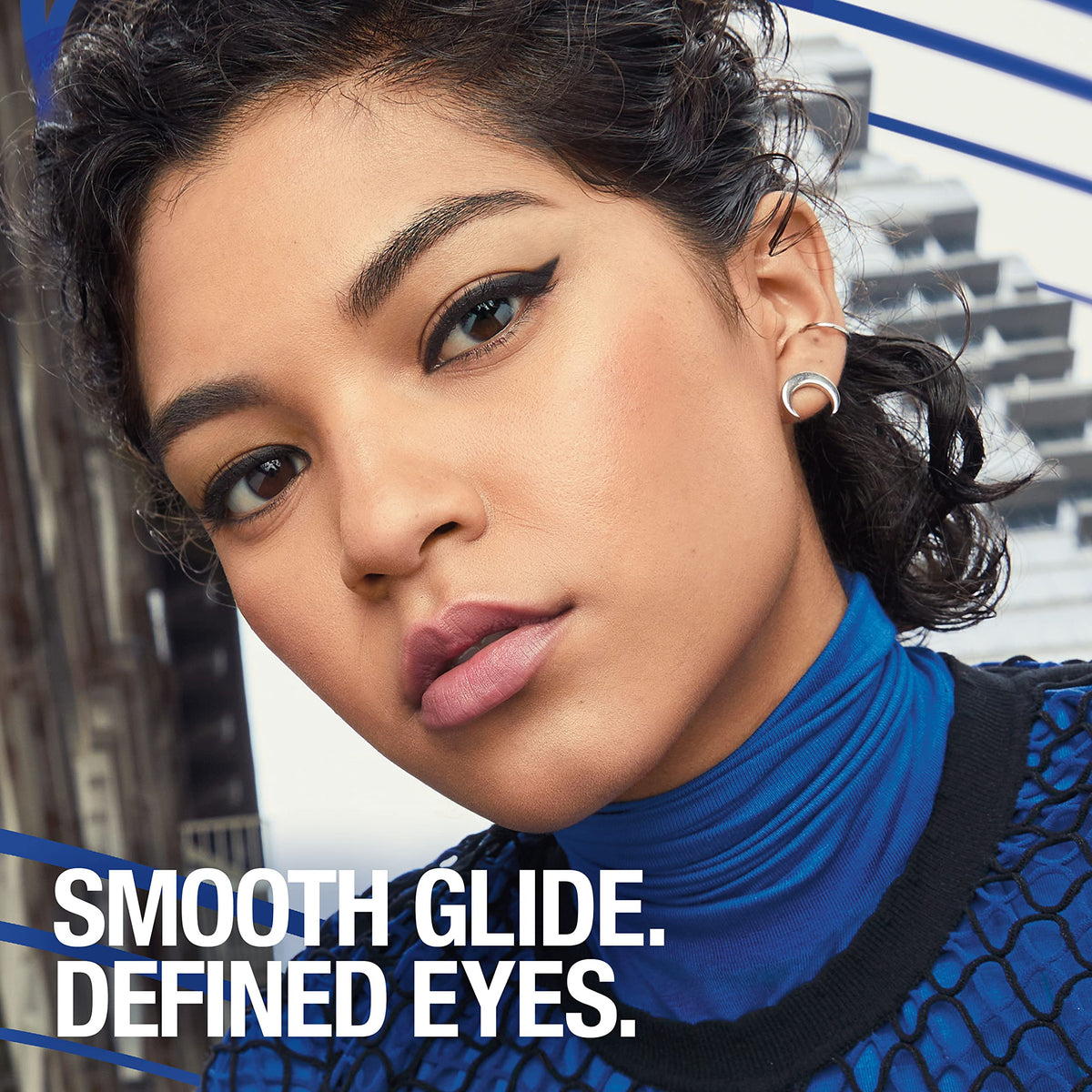 MAYBELLINE Unstoppable Waterproof Eyeliner Pencil, onyx shade swatch